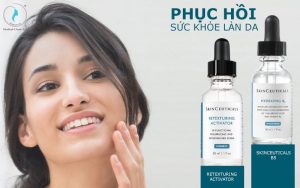 Cặp đôi Skinceuticals B5 và Retexturing phục hồi sức khỏe làn da